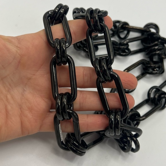 NEW MICHAEL KORS Gunmetal Long Link Chain Necklace 40” - Picture 11 of 11